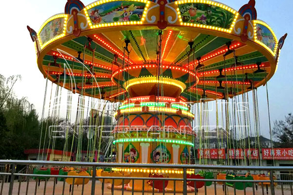 luxury carnival flying chair in the amusement park